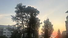 Höstsol över BRF Gåshaga Pirar 3